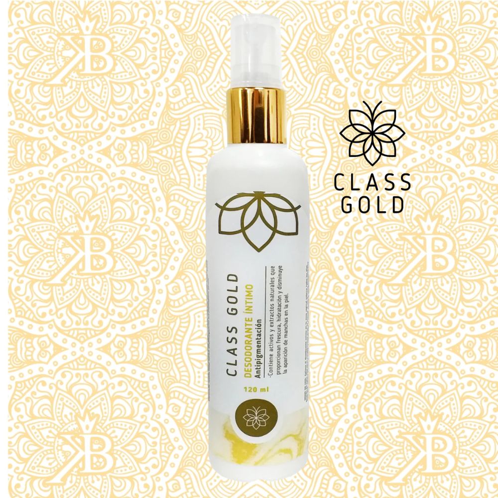 Class Gold Natural Intimate Deodorant 120ml Yellow (1 pack)